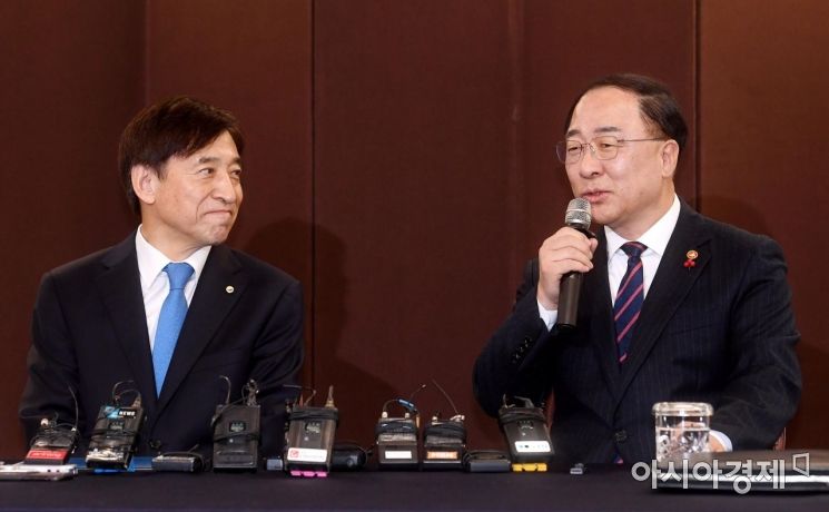 [포토] 인사말하는 홍남기 부총리