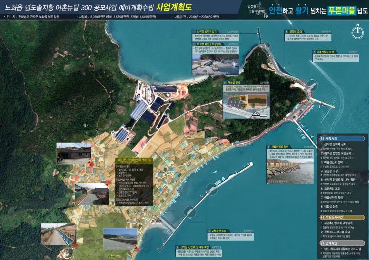 완도 노화 솔지항·금당 가학항 ‘어촌 뉴딜 300사업’ 선정