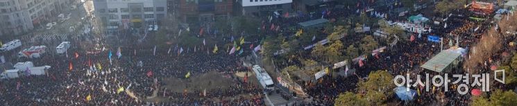 [포토] '카카오 카풀 반대' 여의도 대규모 택시 집회