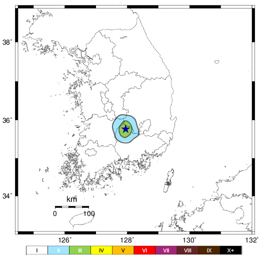 경남 거창서 규모 2.7 지진 발생…"경북·전북 등도 진동 느꼈을 것"