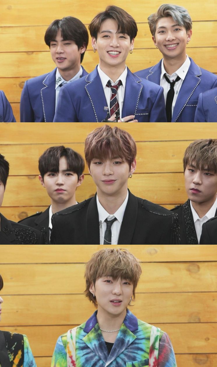 방탄소년단, 워너원, 위너 응원 메시지 / 사진=MBC