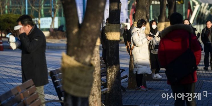[포토] 아침 반짝추위 기승