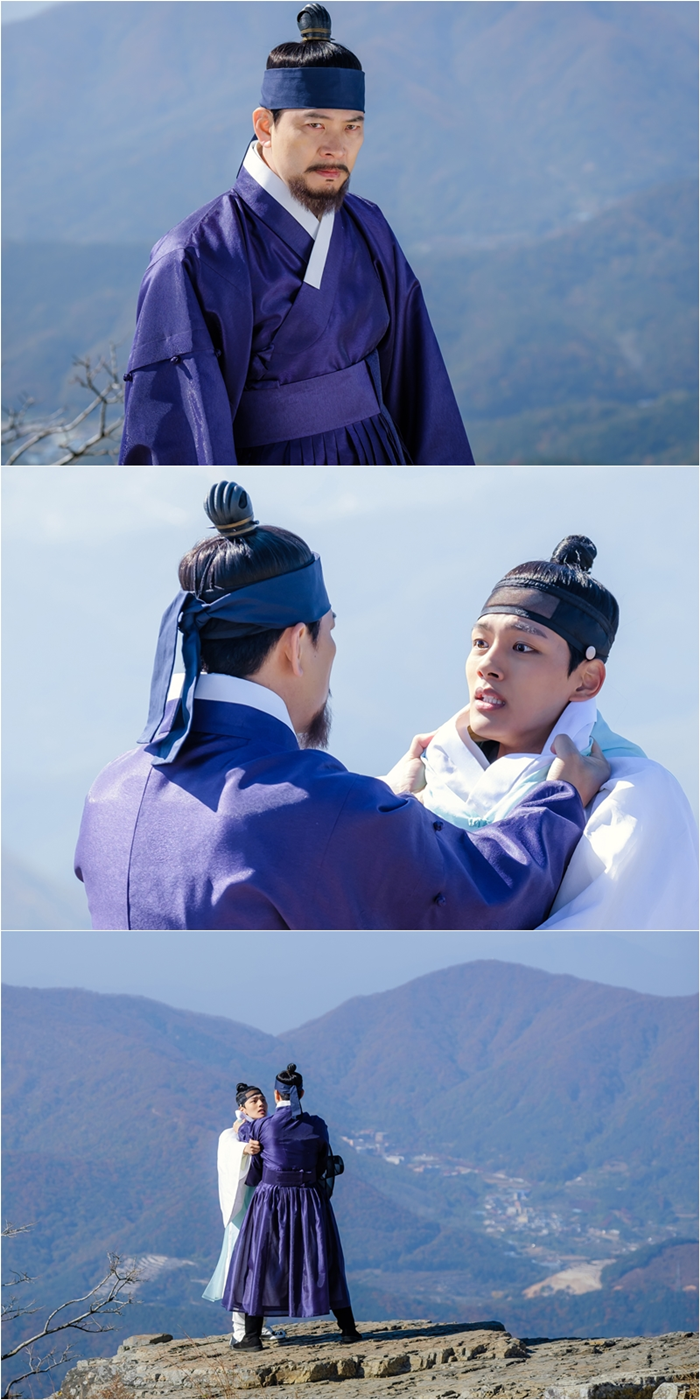 '왕이 된 남자' 여진구와 김상경. 사진=tvN 제공
