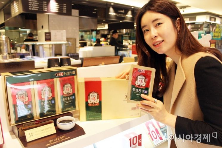 광주신세계, 미세먼지 공습에 '홍삼' 제품 인기