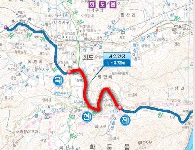 남양주 '묵현천' 5년 공사 끝…3.73km 구간 363억 투입