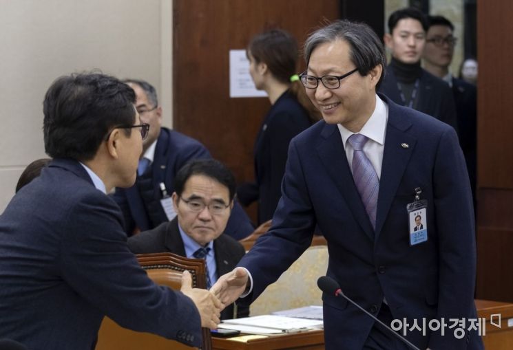 [포토] 국회 복지위 출석하는 김성주 이사장