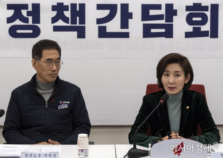 [포토] 자유한국당-한국노총, 정책간담회