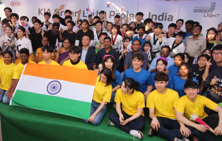 기아차 대표 사회공헌 '그린 라이트 프로젝트' 인도 첫 상륙