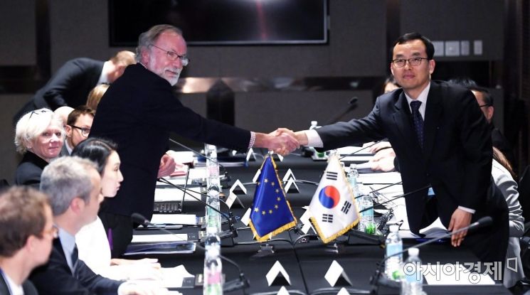 [포토] 한-EU FTA 무역과 지속가능발전장 이행을 위한 협의