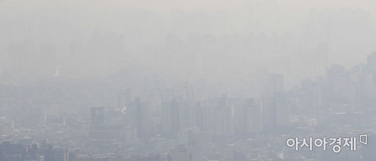 [포토] '미세먼지 수묵화'