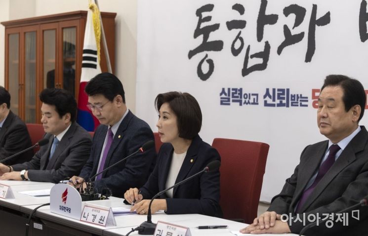 [포토] 자유한국당, 원내대표단-중진의원 연석회의