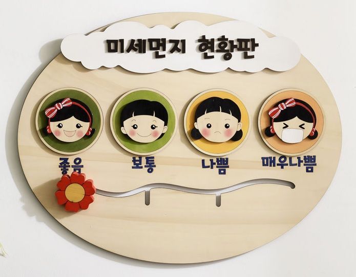 동화속나무 미세먼지 현황판. 사진=G마켓