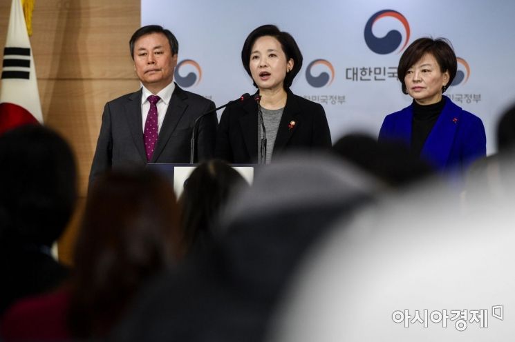 [포토]체육계 비리근절대책 발표하는 유은혜 부총리