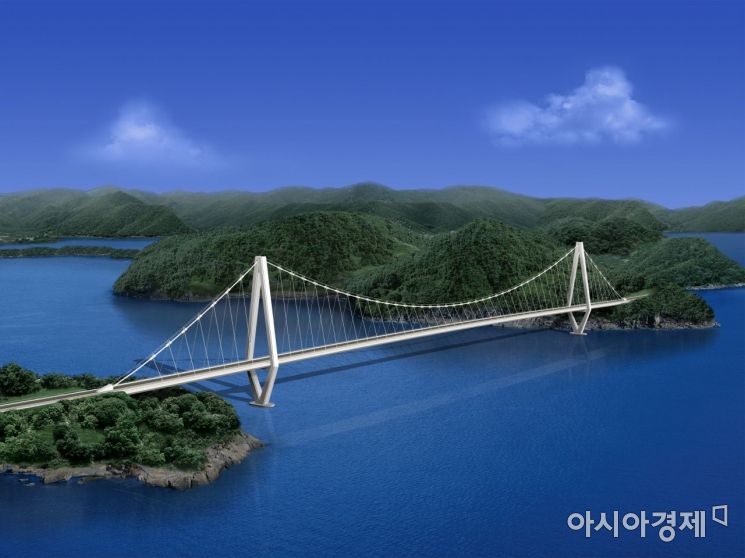전남 여수시 개도-월호도 연도교 조감도