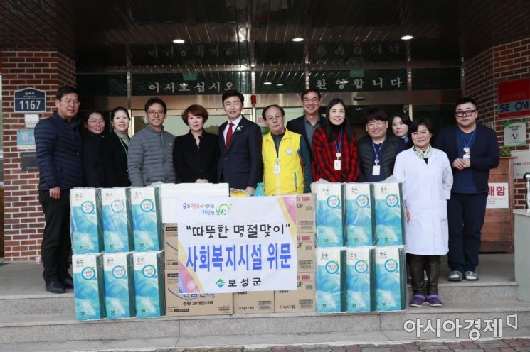 김철우 보성군수, 설 앞두고 소외계층 위문