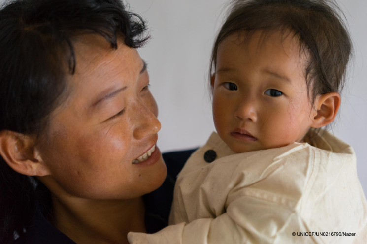 유니세프 지원 병원에서 영양실조 치료를 받은 어린이. 북한의 5세 이하 어린이 5명 중 1명이 영양실조로 발달장애를 겪고 있다. <사진=유니세프>