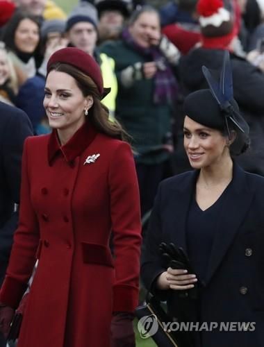 '케이트 vs 매건', 도 넘은 SNS 팬 싸움…영국 왕실, 지원요청