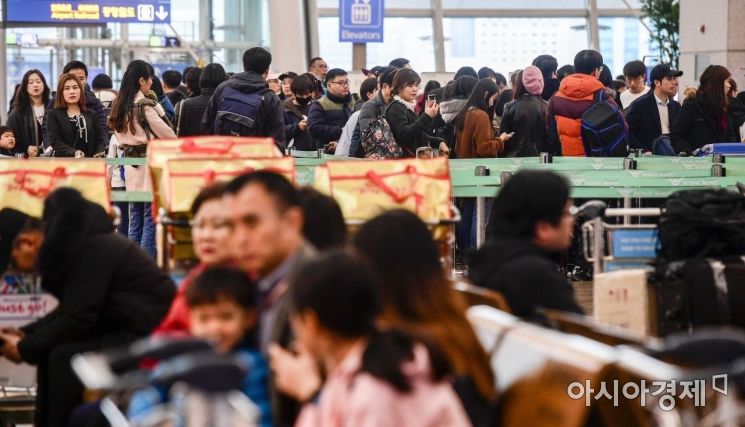 [포토] 여행객들로 붐비는 인천공항