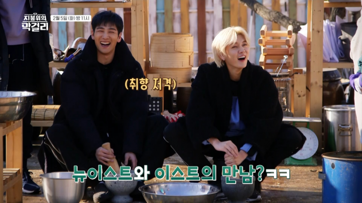 '지붕 위의 막걸리' 백호와 렌/사진=채널 A 제공