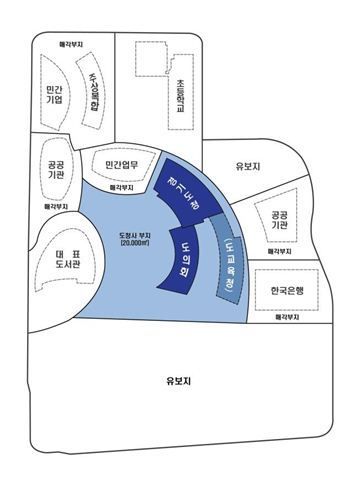 수원 광교신도시 행정복합타운 입주기업 현황도