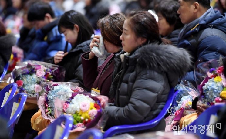 [포토] 눈물의 단원고 명예졸업식