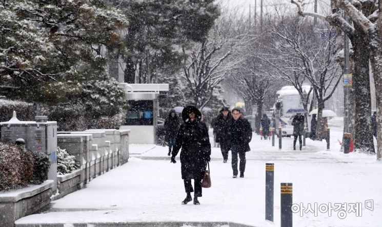 [포토] 함박눈 내리는 도심