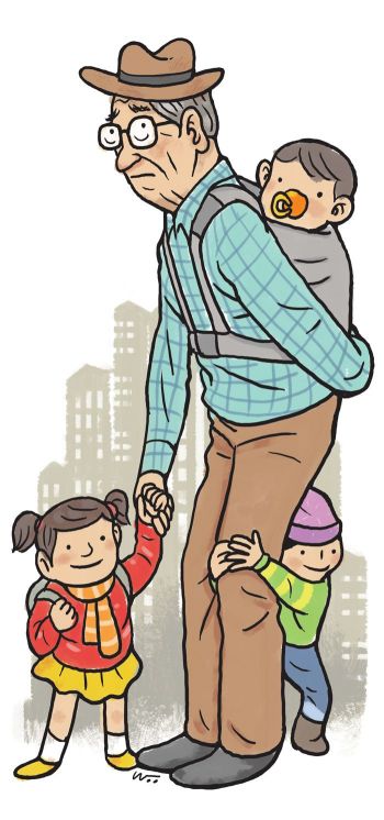 [고달픈 황혼①]골병드는 할빠·할마의 '두번째 육아'