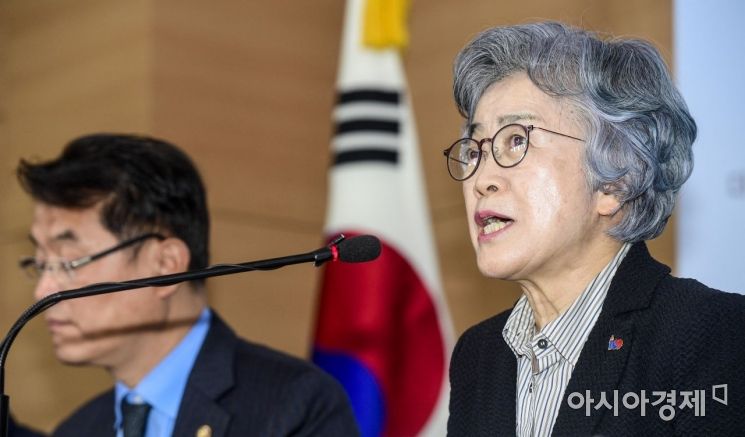 [포토]박은정 권익위원장, 공공기관 채용 실태 전수조사 발표