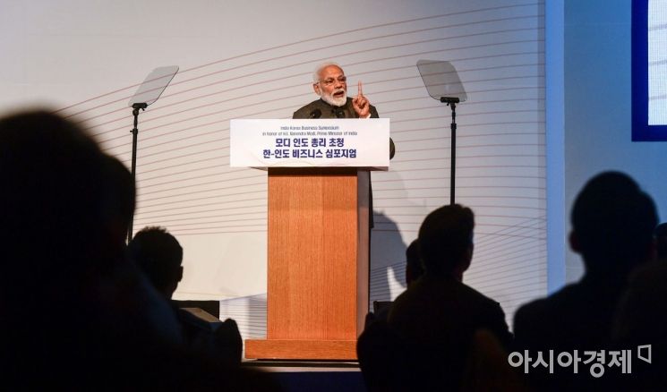 [포토] 모디 인도 총리 초청 한-인도 비즈니스 심포지엄