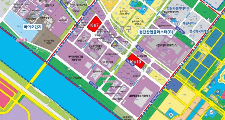 인천 송도 5공구 첨단클러스터 연구소 용지 매각