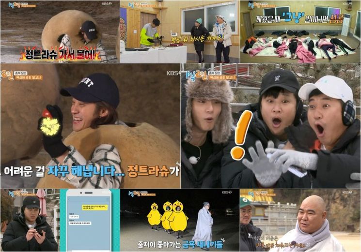 '1박 2일' 시간순삭x욕심리셋x웃음잭팟…시청률 13.7%