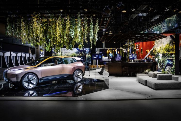 MWC2019에 마련된 BMW그룹 부스 전경(사진=BMW코리아 제공)