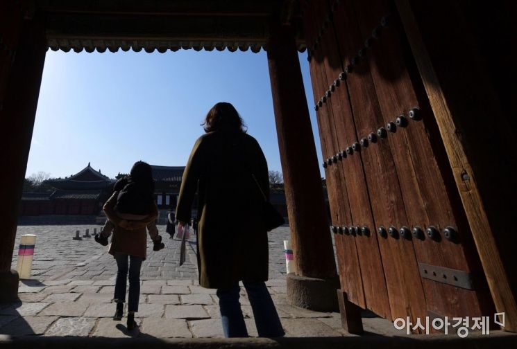 [포토]성큼 다가온 봄, 고궁으로