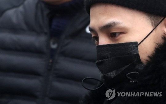 입대 당시 지드래곤 모습(사진 출처=연합뉴스)