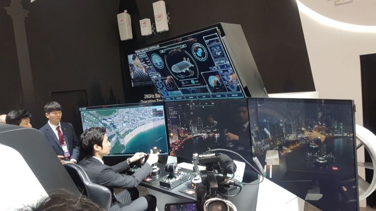  [MWC2019]재난 골든타임 사수…KT 스카이십 눈길