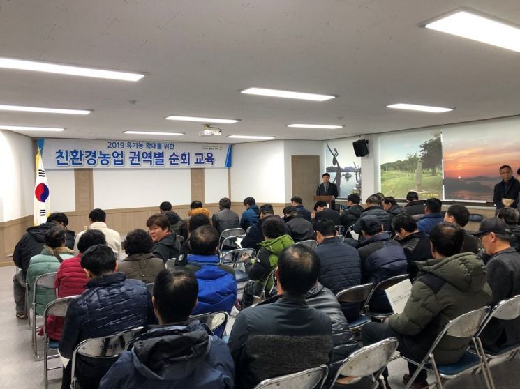 신안군, 친환경농업 권역별 순회교육 개최