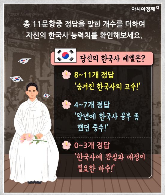 [카드뉴스]'3·1절' 특집 퀴즈, 당신의 실력을 보여주세요!