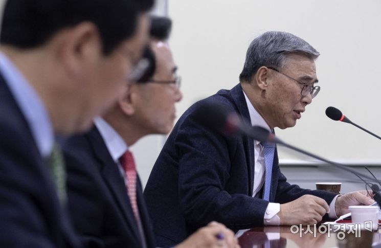 [포토] 북미정상회담 관련 발언하는 이종석 전 장관