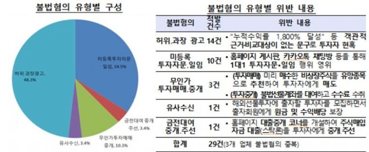 작년 유사투자자문업자 적발률 3%↓…"영업방식 다양해져 주의 필요"