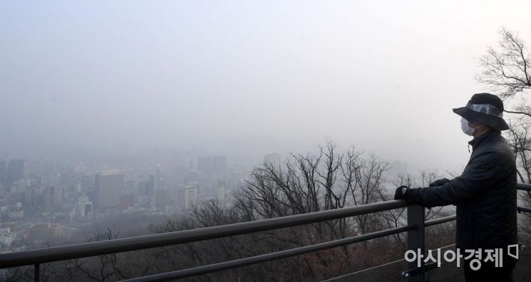 [포토] 최악의 미세먼지 뒤덮힌 서울