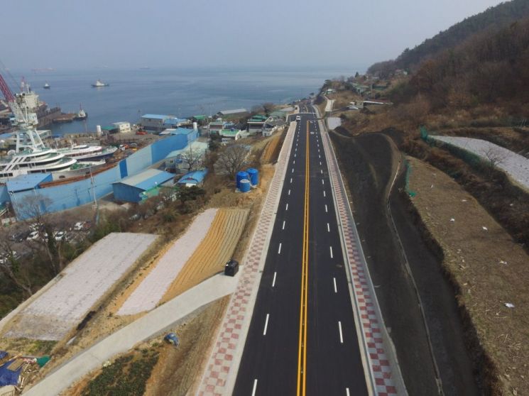여수시 ‘진두~조선소 도로’ 12년 만에 개통