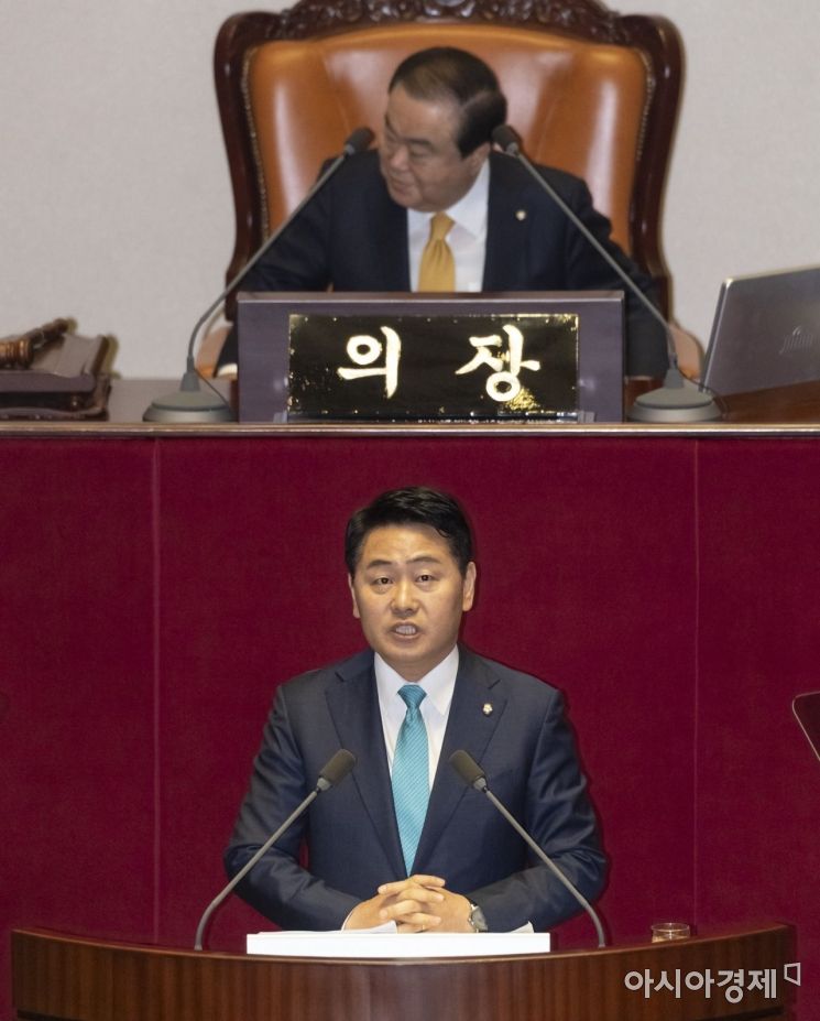 [포토] 교섭단체대표연설하는 김관영 원내대표