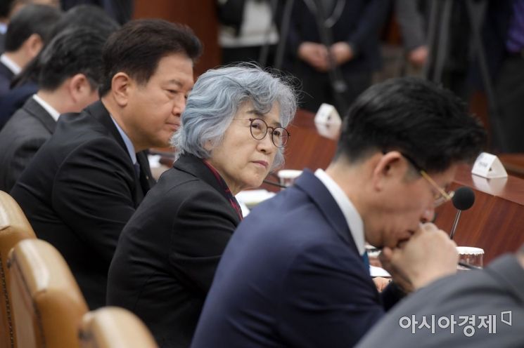 [포토]심각한 표정의 박은정 국민권익위원장
