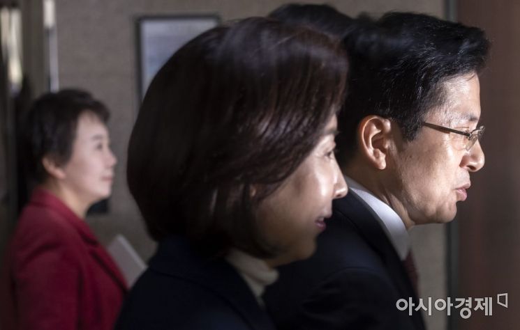 [포토] 나란히 선 황교안-나경원