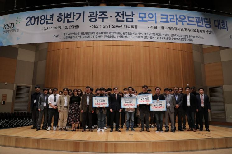 2018년도 모의크라우드펀딩대회 모습. 사진=광주창조경제혁신센터