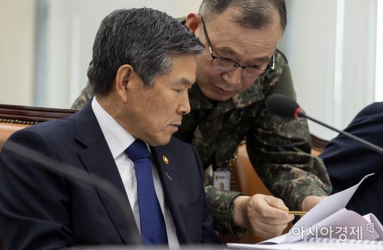 [포토] 국회 국방위 출석한 정경두 장관