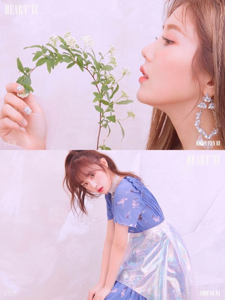 아이즈원 김민주·최예나·권은비, 새 미니앨범  오피셜 포토 공개