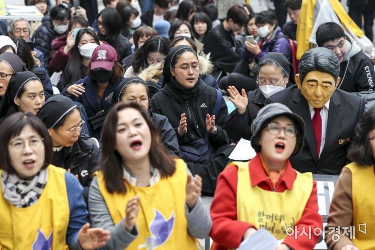 [포토] 일본정부 사죄 촉구하는 참가자들