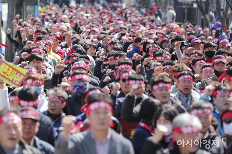 [포토] 서울로 상경한 대우조선해양 노동자들