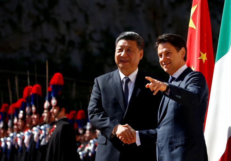 이탈리아, 시진핑 中국가주석에 극진한 예우 